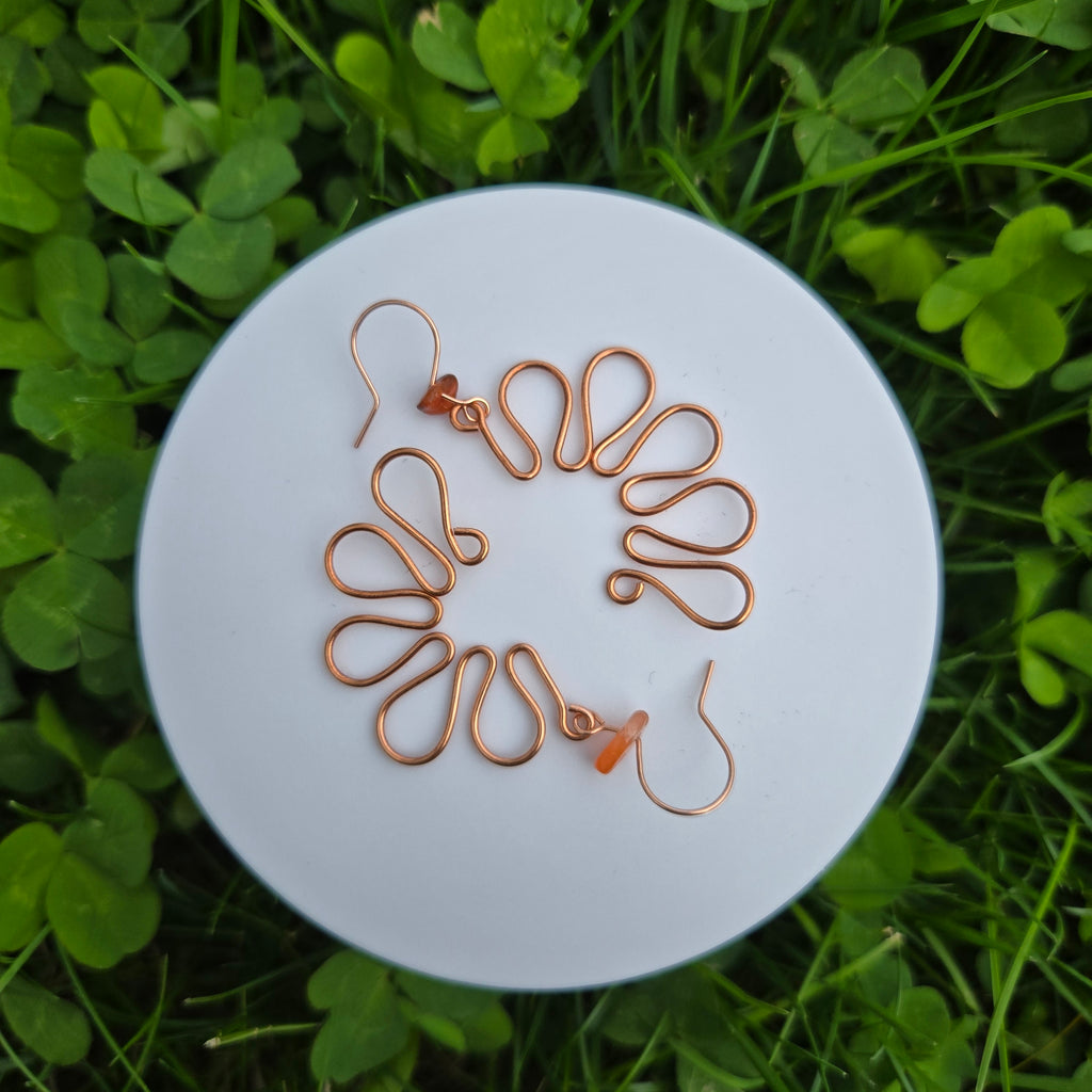 Half Flower Earrings