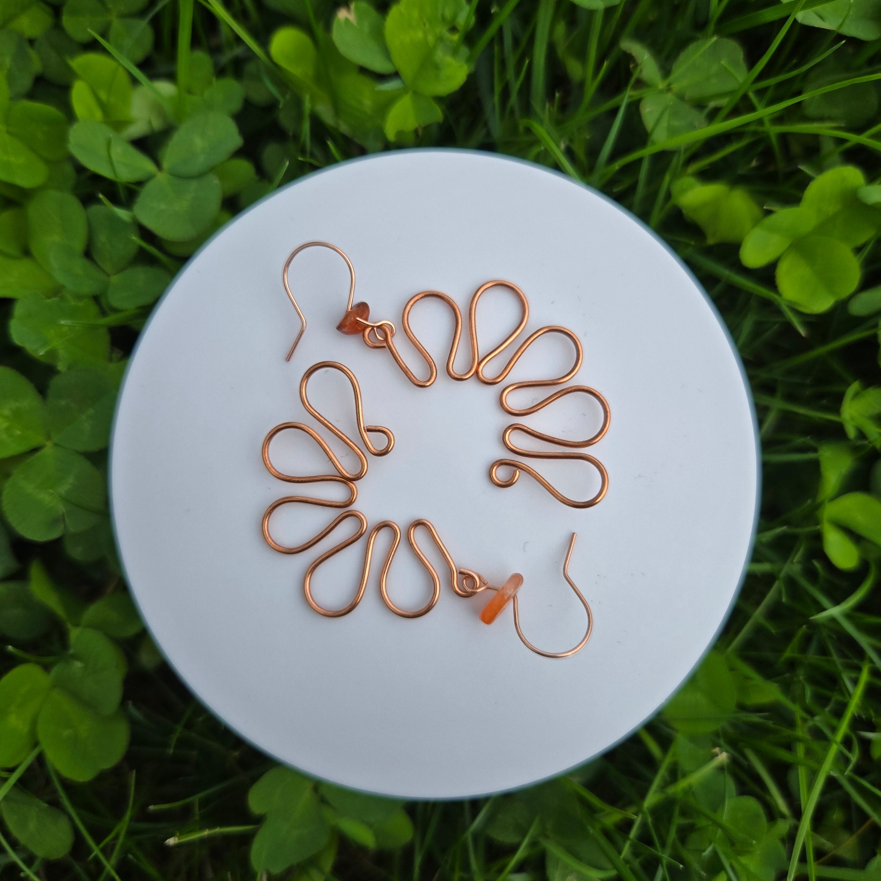 Half Flower Earrings