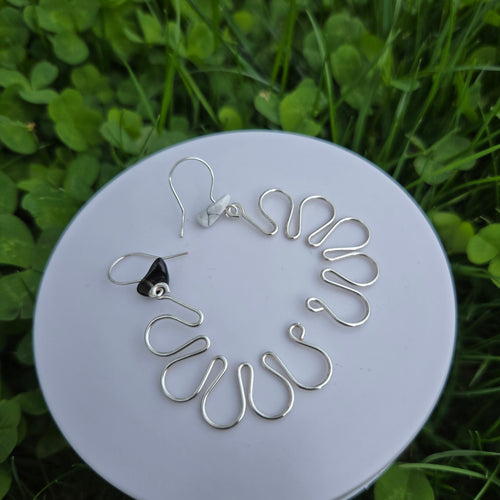 Half Flower Earrings