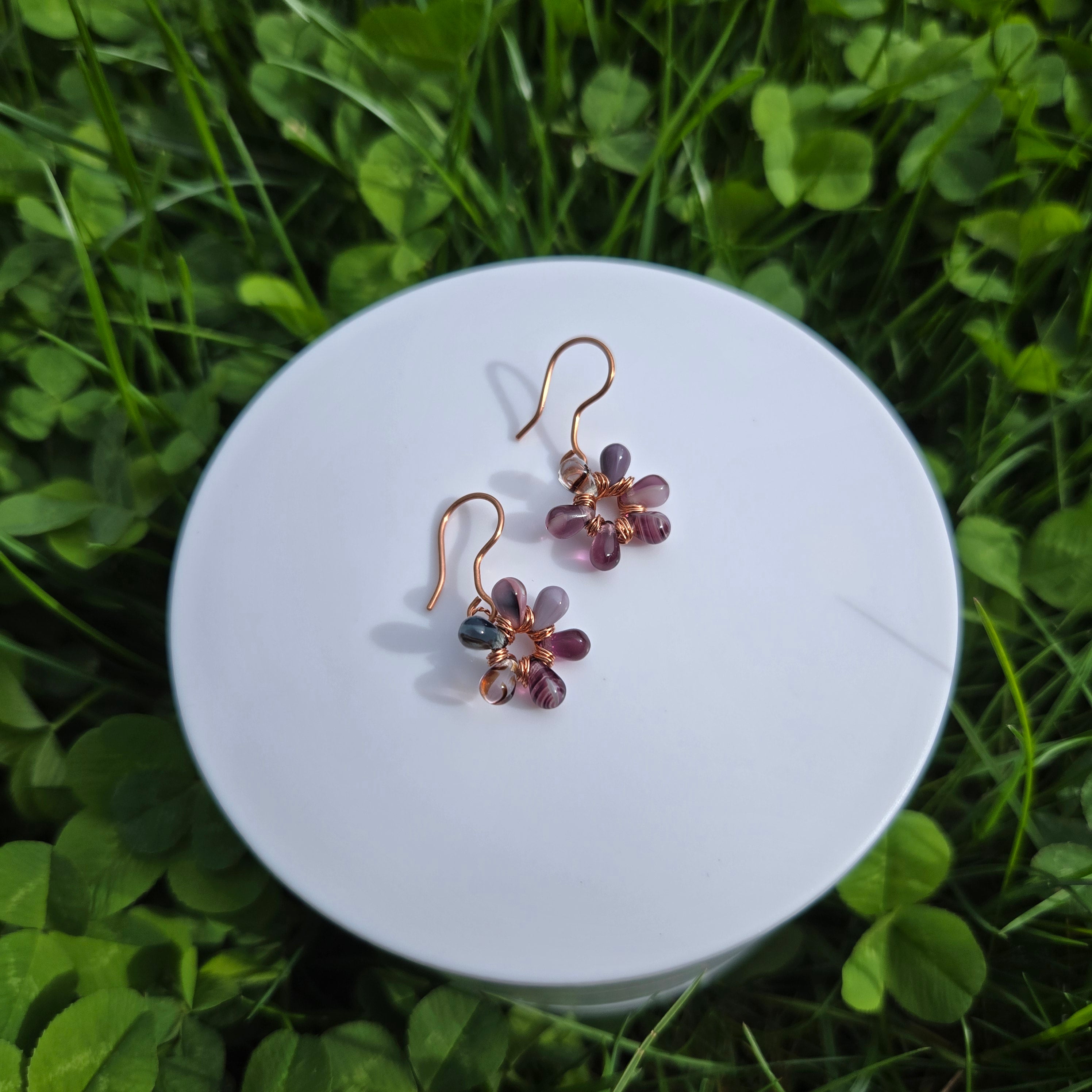 TearDrop Flower Earrings