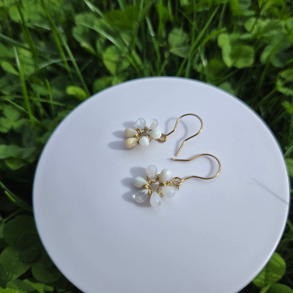 TearDrop Flower Earrings