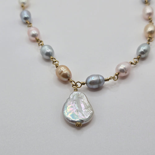 Colorful Pearl Necklace