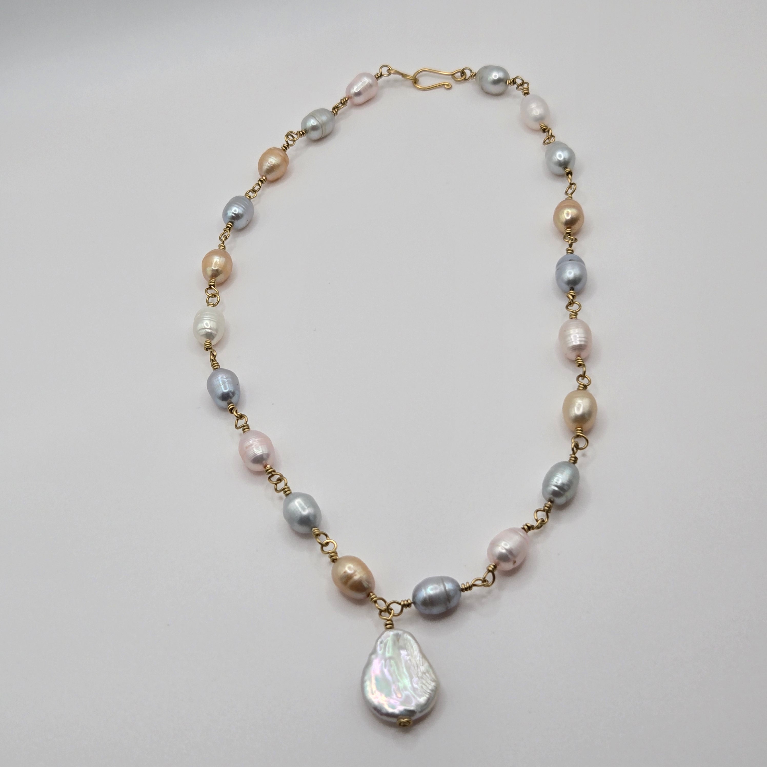Colorful Pearl Necklace