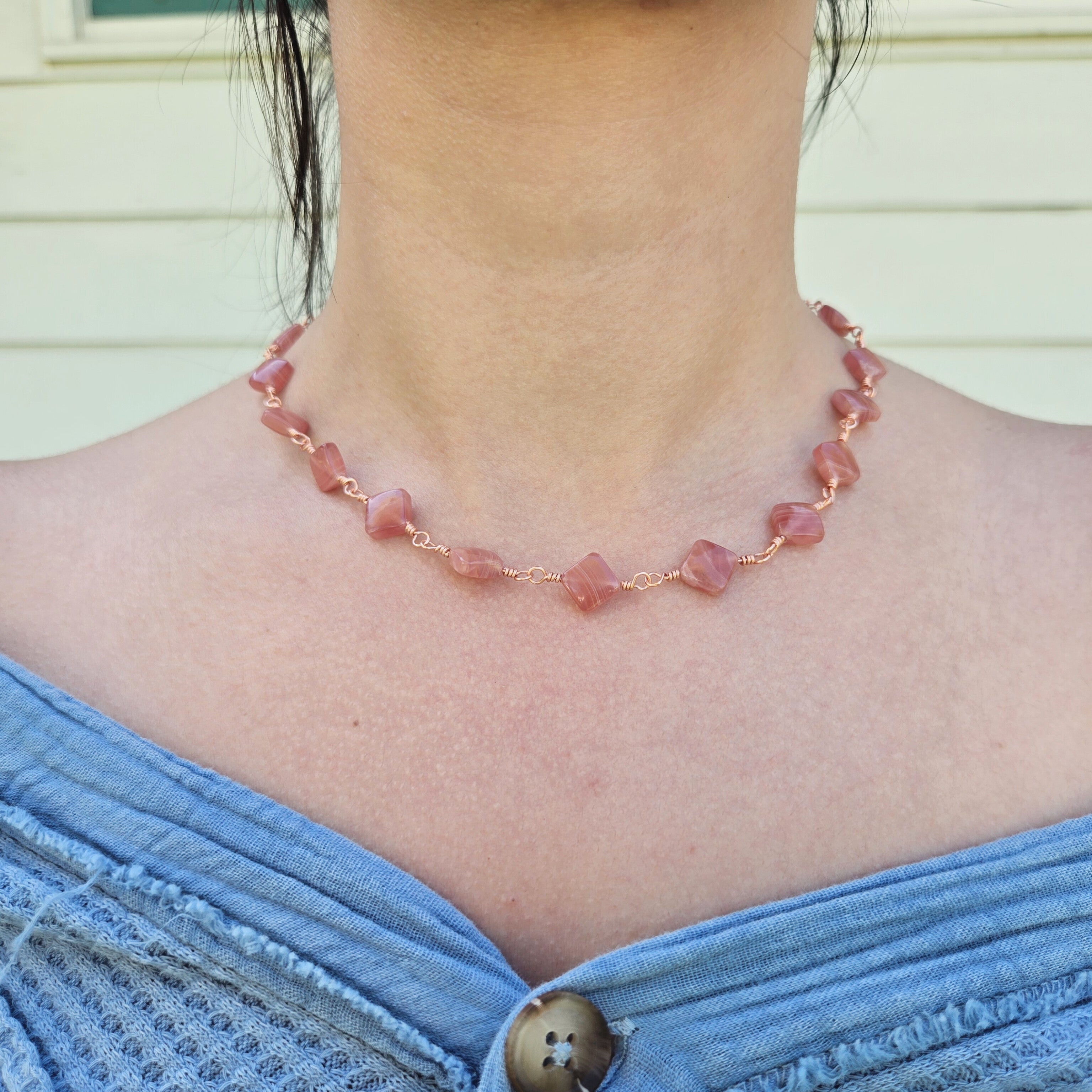 Peach Necklace